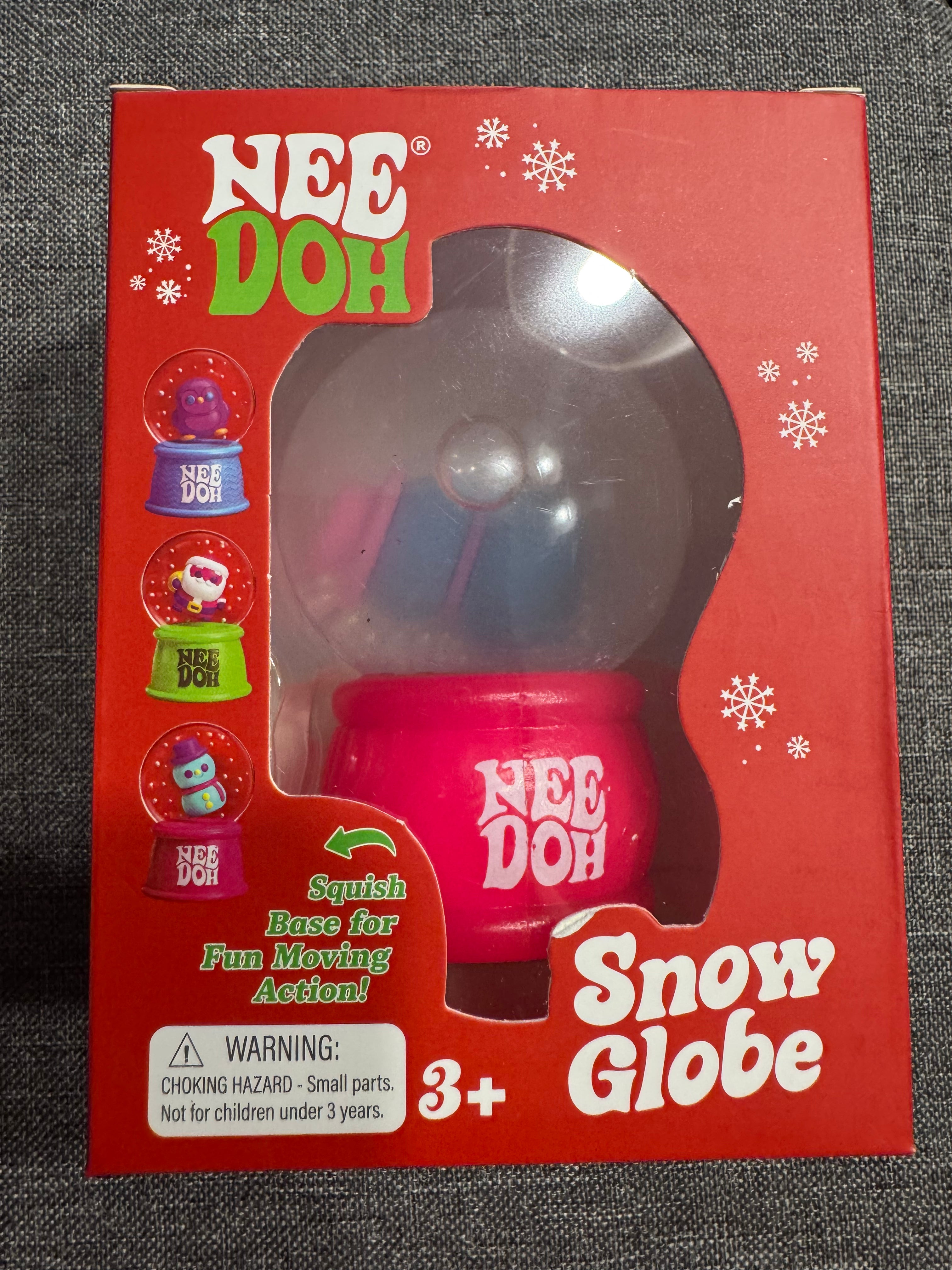 NeeDoh Christmas Snow Globe