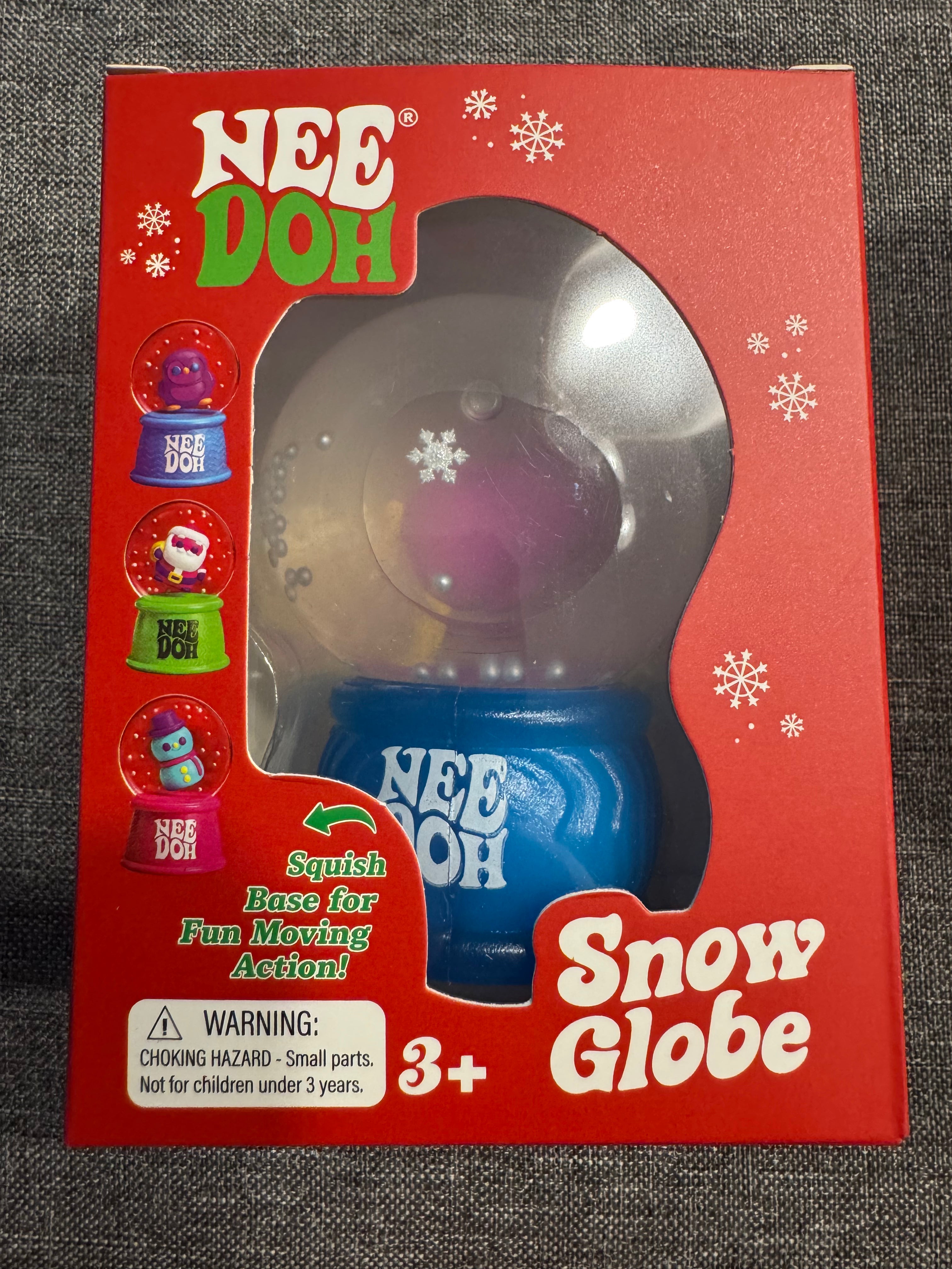 NeeDoh Christmas Snow Globe