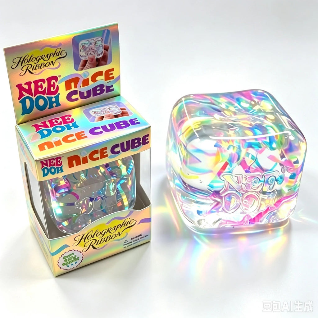NeeDoh Nice Cube Holographic Robbon