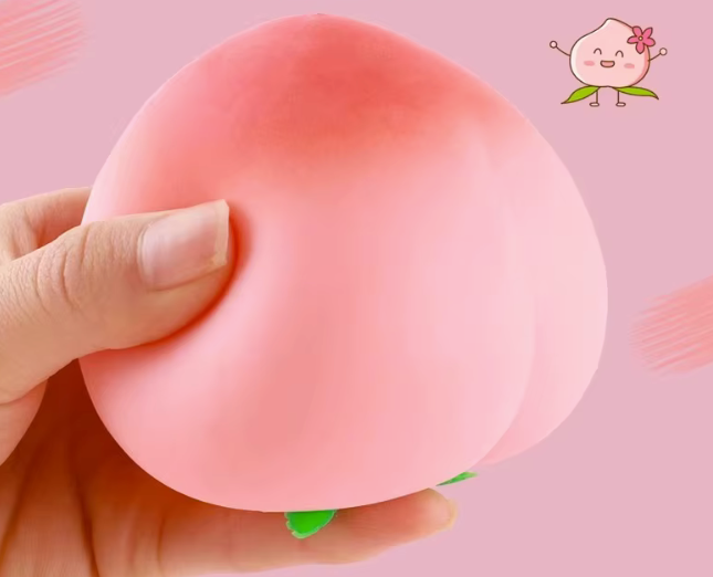 Squishy Toy-Soft Slow-Rebound Rubber Squeeze Toy in Realistic Fruit Shape