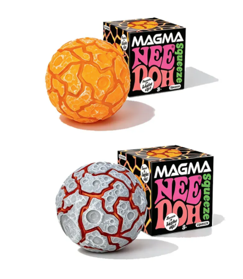 NeeDoh Magma - Sensory Squeeze Toy - Lights Up - 2.5" Wide - Color May Vary