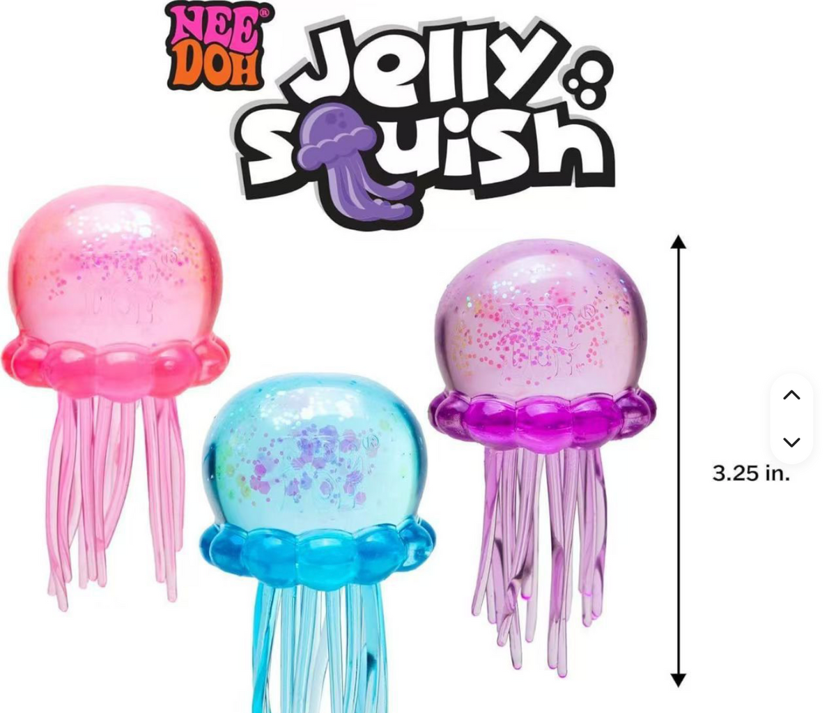 NeeDoh Jellyfish Jelly Squish Random 2 Pack NO PLASTIC SHELL IN BOX