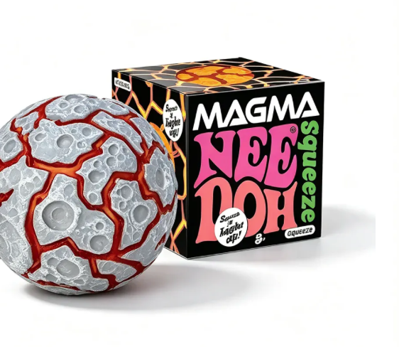 NeeDoh Magma - Sensory Squeeze Toy - Lights Up - 2.5" Wide - Color May Vary
